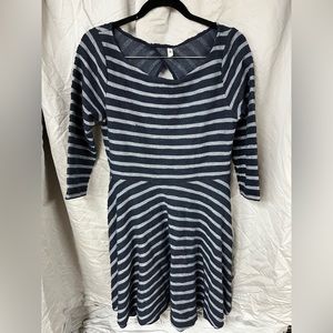 Blue and White Dress